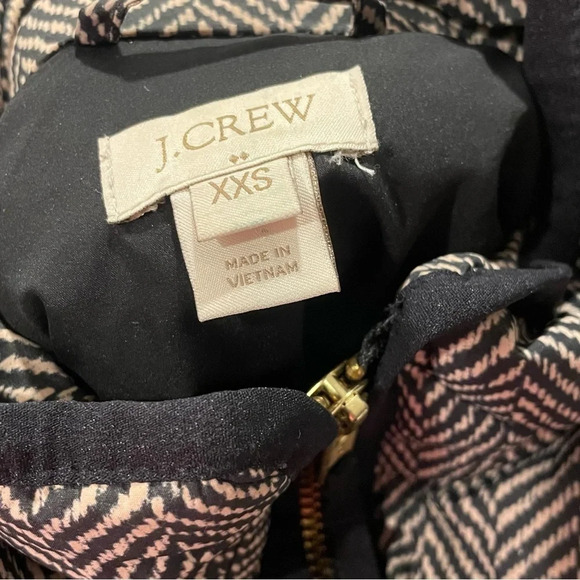 J. CREW Excursion Herringbone Vest Down Filled XXS - Picture 2 of 8